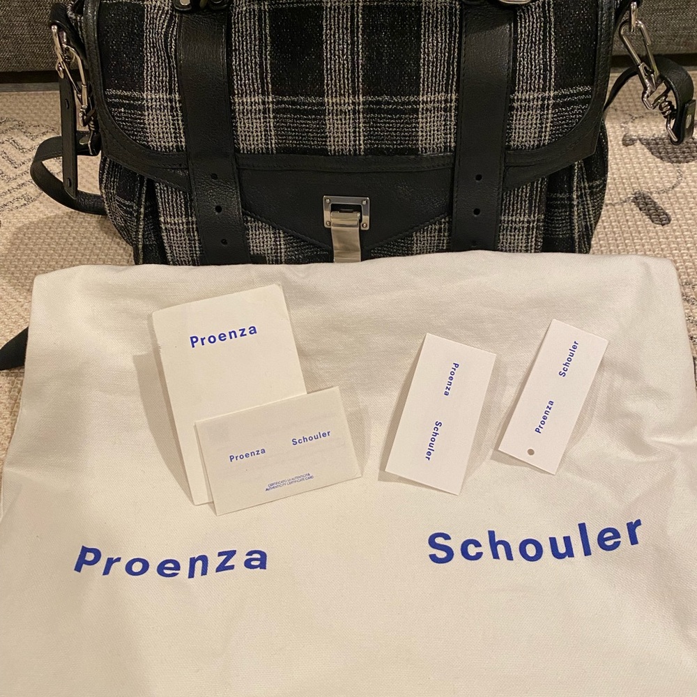 Proenza Schouler PS1 plaid medium crossbody bag